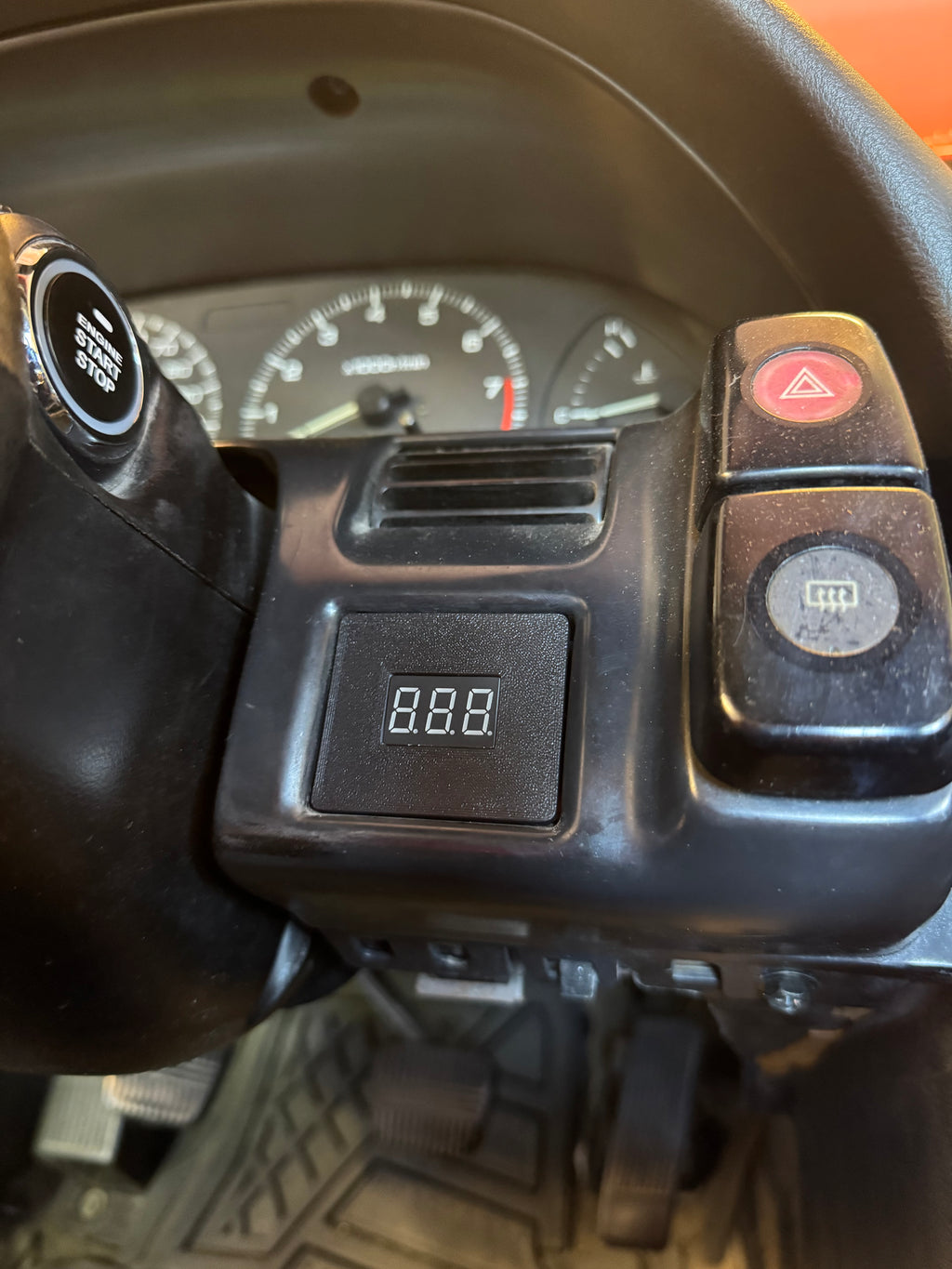 240SX S13 Coin Tray Voltage Display